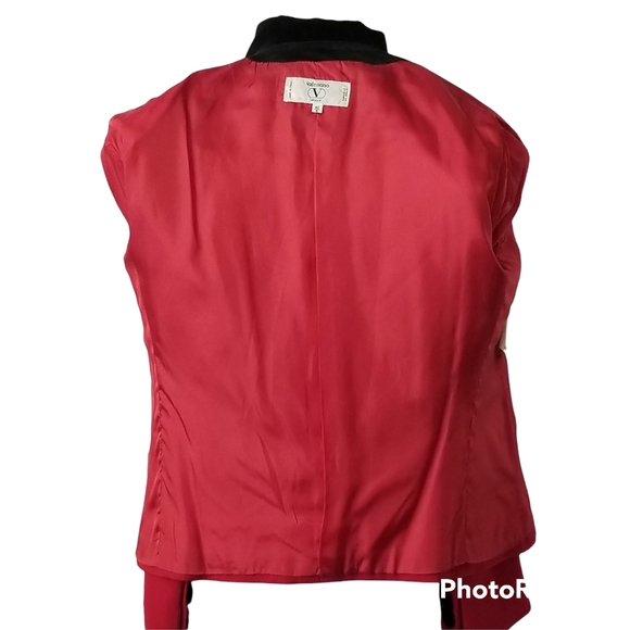 Sold Other Platform! Valentino Blazer Jacket NWT Lambs Wool Red Double Breasted - Picture 9 of 16